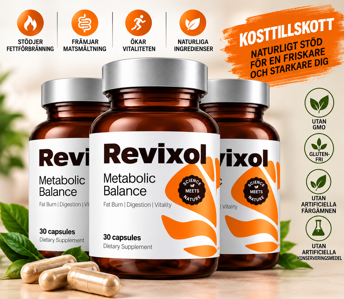 Revixol dietary supplement and product features