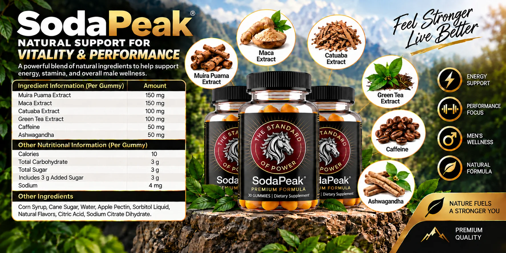 Ingredient infographic supplied for the SodaPeak review